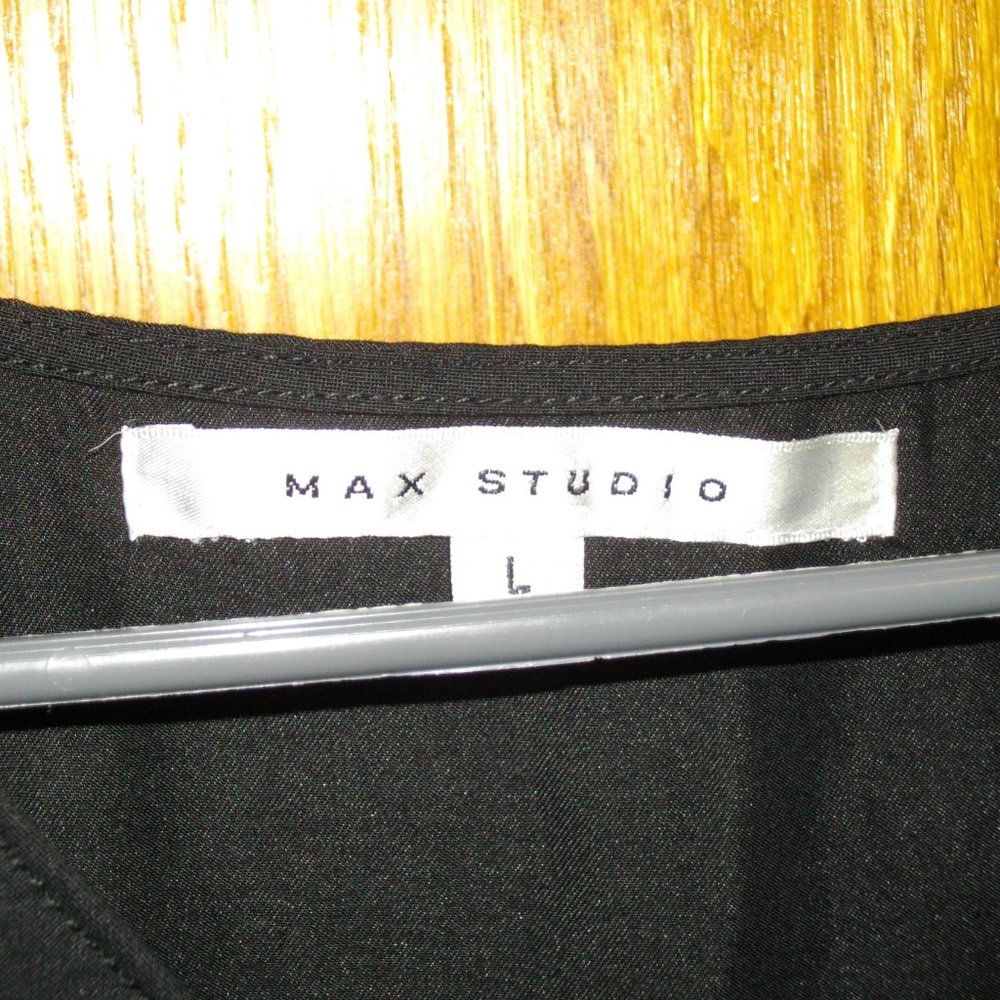 Max Studio Black Romper Large - image 2